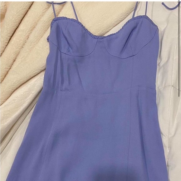 Aritzia Wilfred soft iris fable mini dress sz 6 - Picture 3 of 8